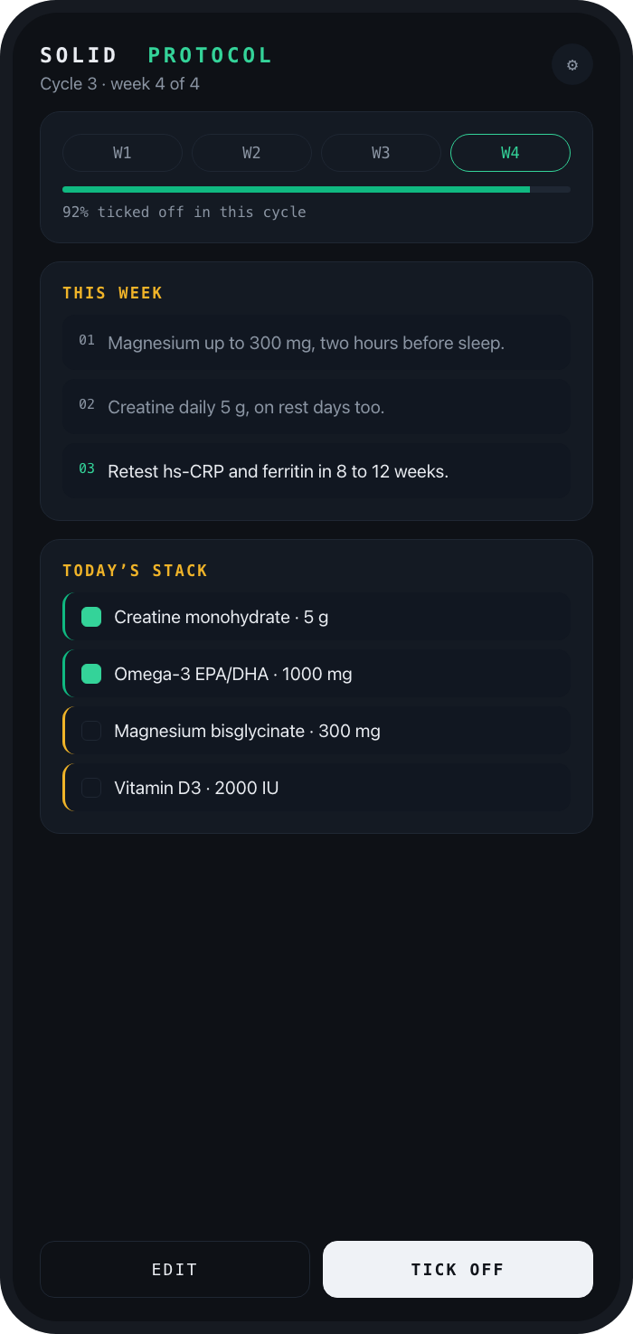 Solid Protocol, de app