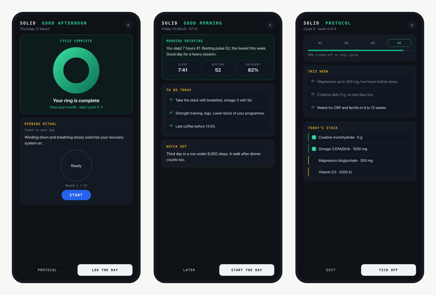 Solid Protocol, de app